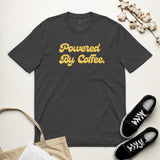 Powered By Coffee Unisex recycled t-shirt (Yellow)