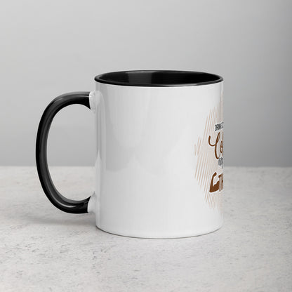 Drink Good Coffee Lift Heavy Things Mug with Color Inside