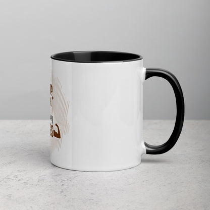Drink Good Coffee Lift Heavy Things Mug with Color Inside