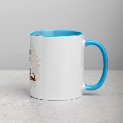 Drink Good Coffee Lift Heavy Things Mug with Color Inside