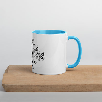 Drink Coffee Give Love Spread Peace Mug with Color Inside