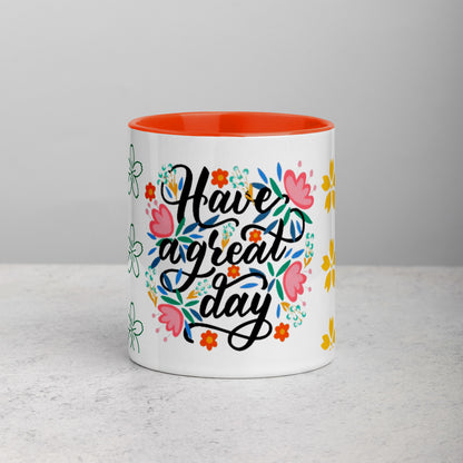 Have A Nice Day Mug with Color Inside