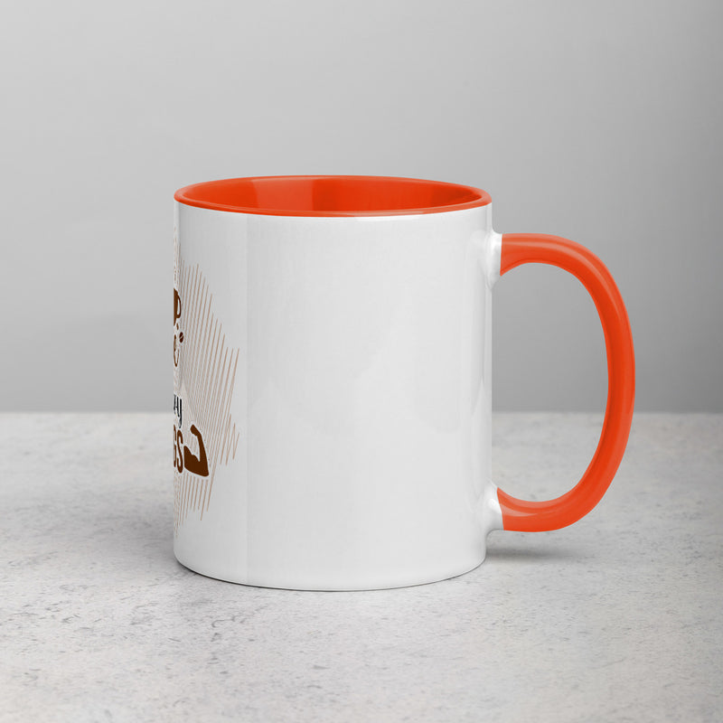 Drink Good Coffee Lift Heavy Things Mug with Color Inside