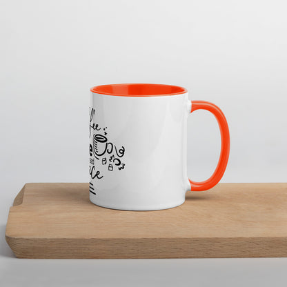 Drink Coffee Give Love Spread Peace Mug with Color Inside