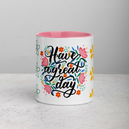 Have A Nice Day Mug with Color Inside