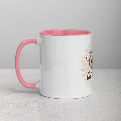 Drink Good Coffee Lift Heavy Things Mug with Color Inside