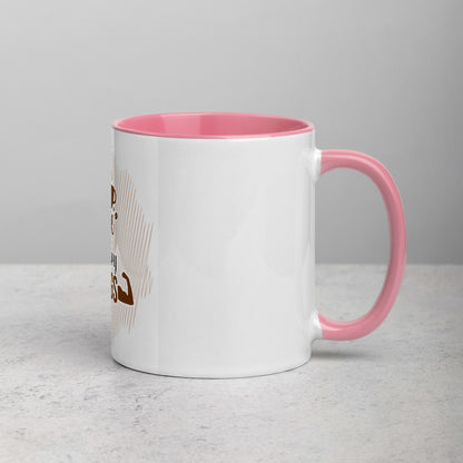 Drink Good Coffee Lift Heavy Things Mug with Color Inside