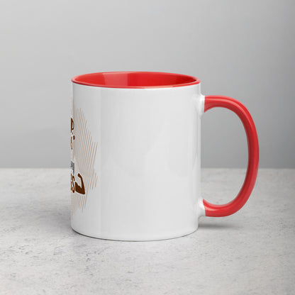 Drink Good Coffee Lift Heavy Things Mug with Color Inside
