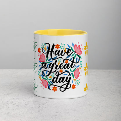 Have A Nice Day Mug with Color Inside
