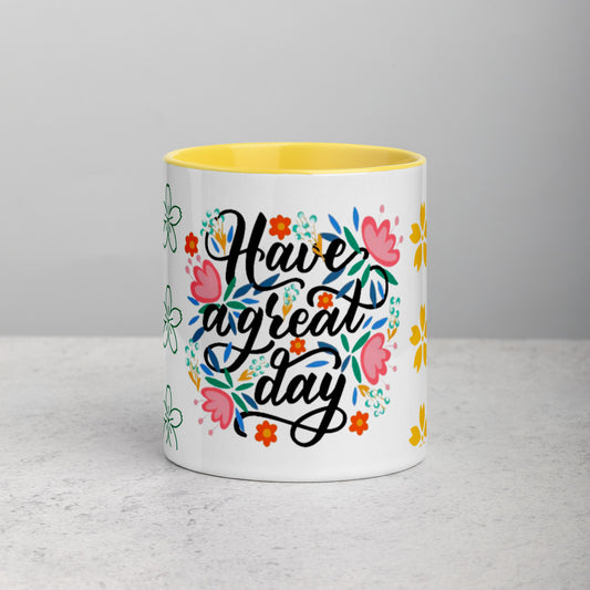 Have A Nice Day Mug with Color Inside
