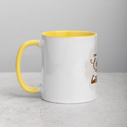 Drink Good Coffee Lift Heavy Things Mug with Color Inside