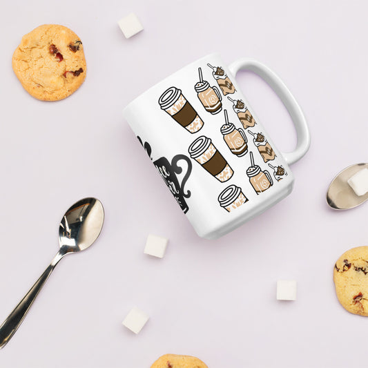 Coffee Lover White glossy mug