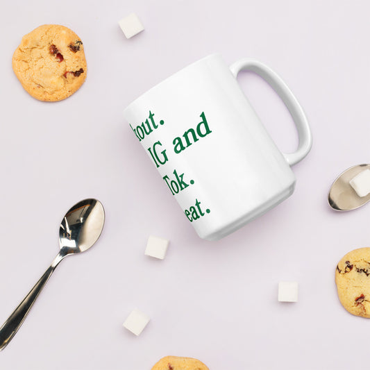 Post to IG and TikTok White glossy mug