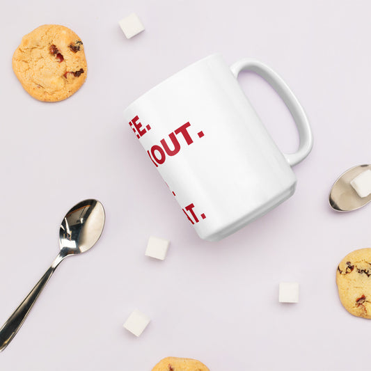 "C.W.S.R." White glossy mug