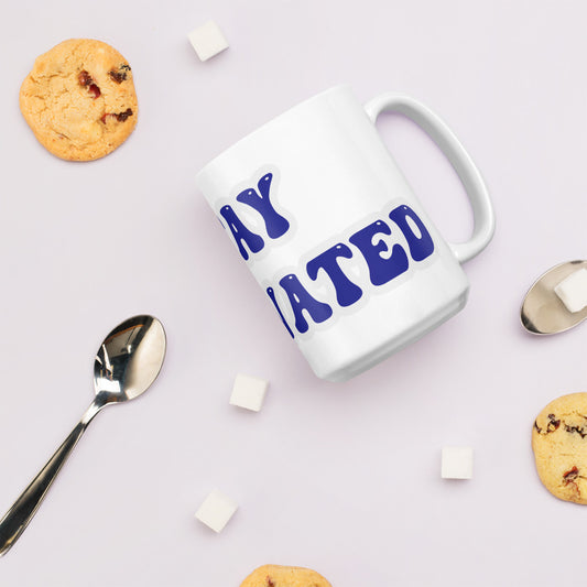 Stay Motivated White glossy mug