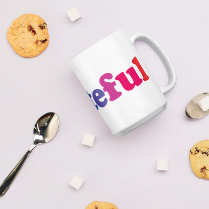 Grateful White glossy mug