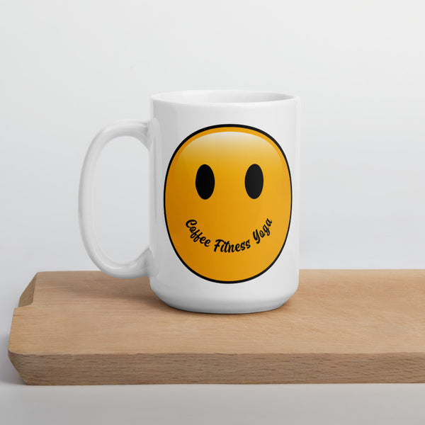 CFY Smiley White glossy mug