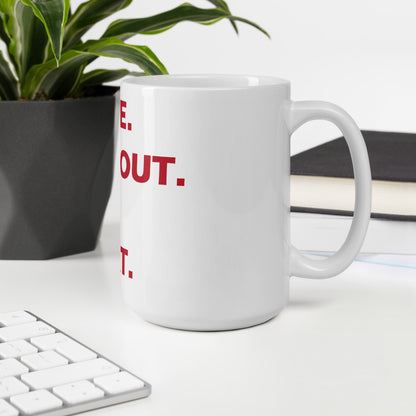 "C.W.S.R." White glossy mug