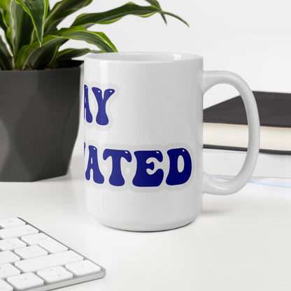 Stay Motivated White glossy mug