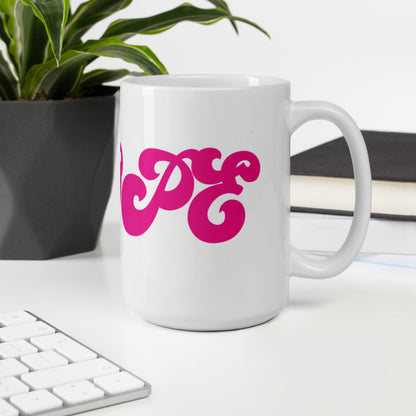 Hope White glossy mug