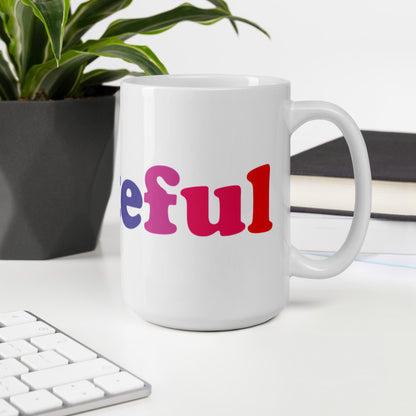 Grateful White glossy mug