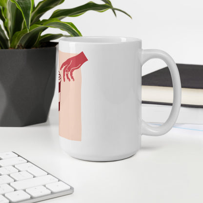 Coffee White glossy mug