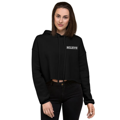 Believe Crop Hoodie