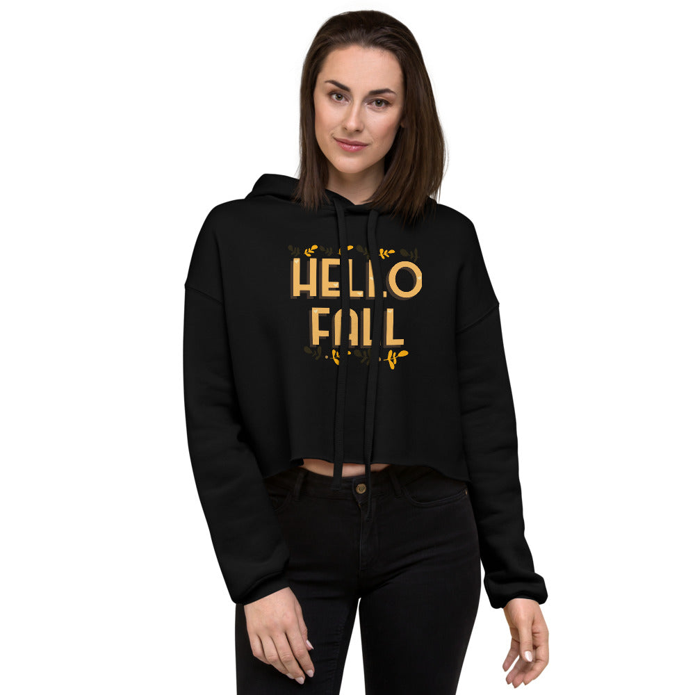 Hello Fall Crop Hoodie
