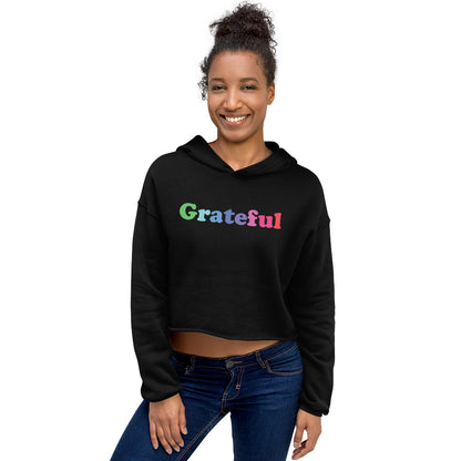 Grateful Crop Hoodie