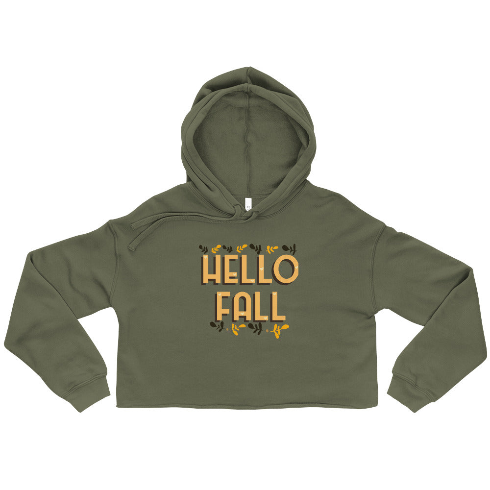 Hello Fall Crop Hoodie