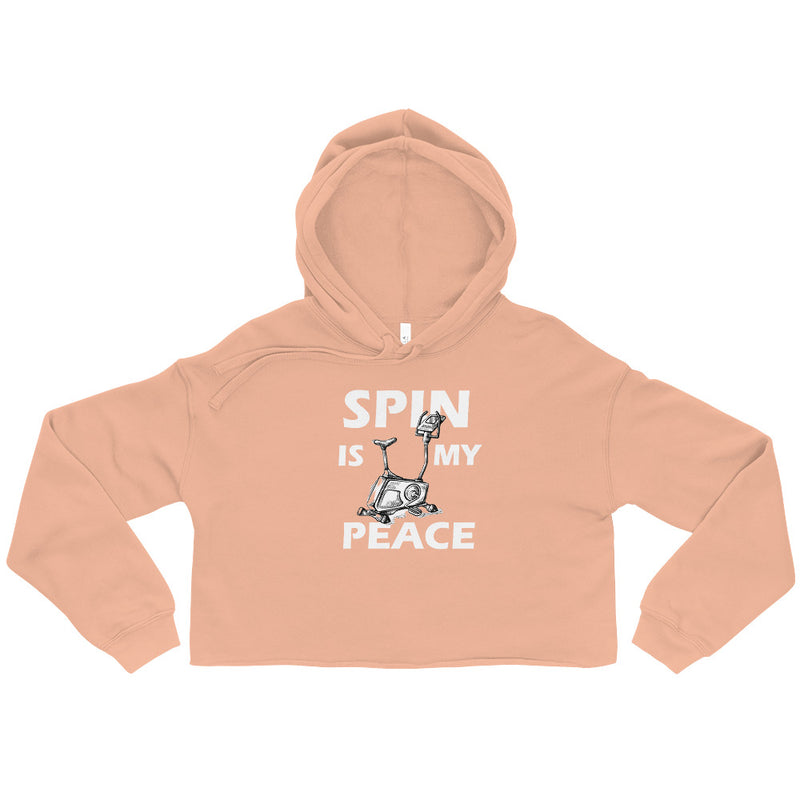 Spin Is My Peace Crop Hoodie