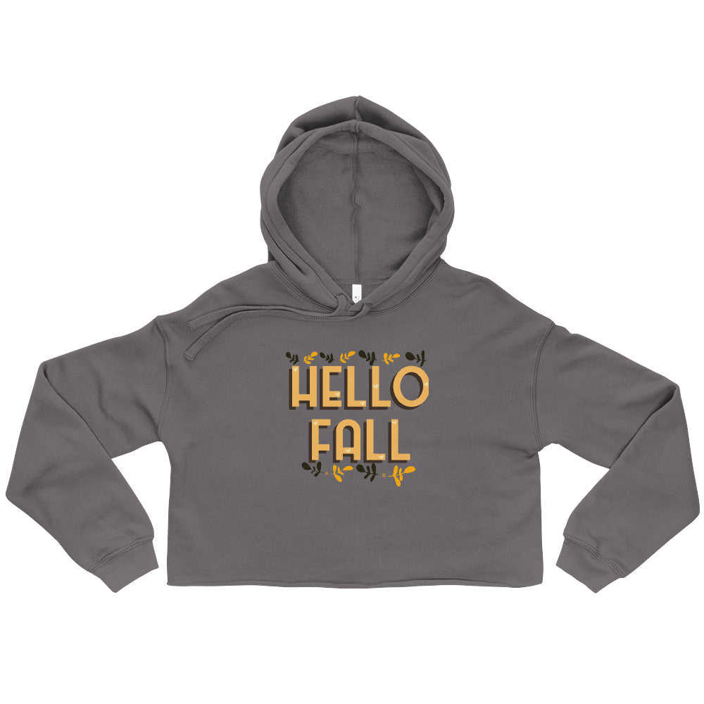 Hello Fall Crop Hoodie