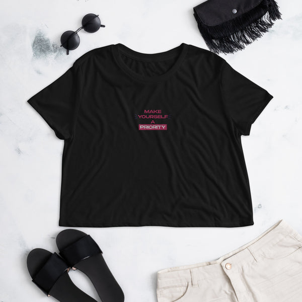 Make Yourself A Priority Crop Tee