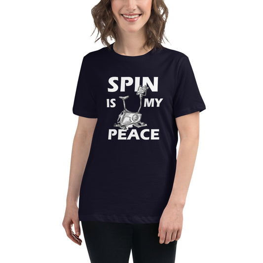 Spin Is My Peace Women's Relaxed T-Shirt