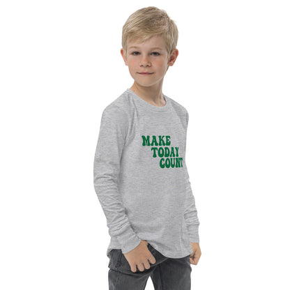 Make Today Count Youth long sleeve tee (Green)