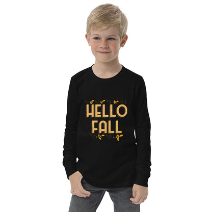 Hello Fall Youth long sleeve tee