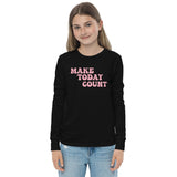 Make Today Count Youth long sleeve tee