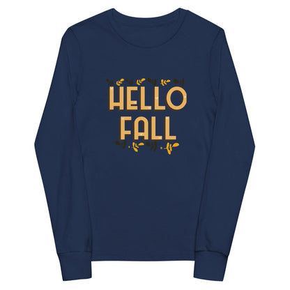 Hello Fall Youth long sleeve tee