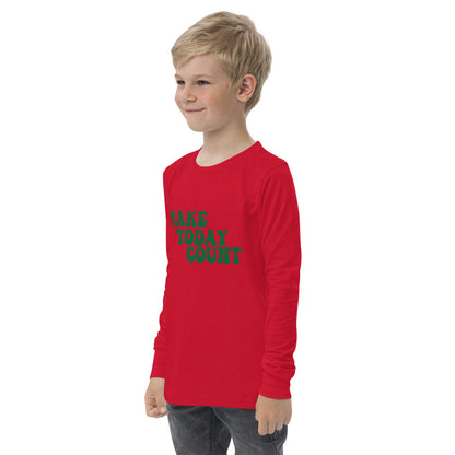 Make Today Count Youth long sleeve tee (Green)